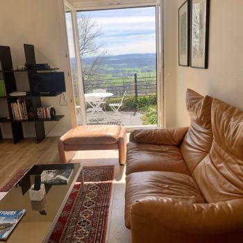 canapé soleil et vue Marulaz